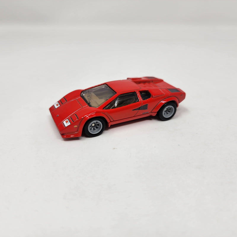 Lamborghini Countach LP 5000 QV * RED * 1:64 scale Loose Diecast Hot Wheels Jay Leno