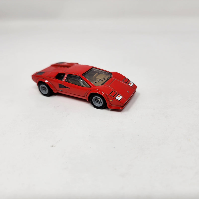 Lamborghini Countach LP 5000 QV * RED * 1:64 scale Loose Diecast Hot Wheels Jay Leno