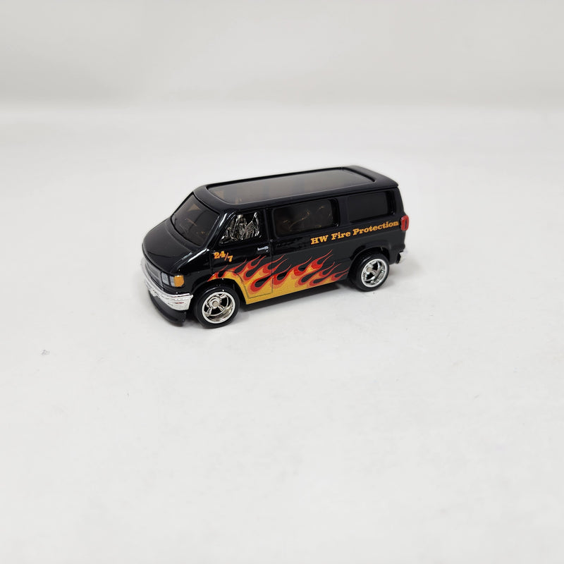 Dodge Van * Black * 1:64 scale Loose Diecast Hot Wheels Boulevard