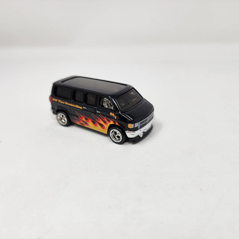 Dodge Van * Black * 1:64 scale Loose Diecast Hot Wheels Boulevard