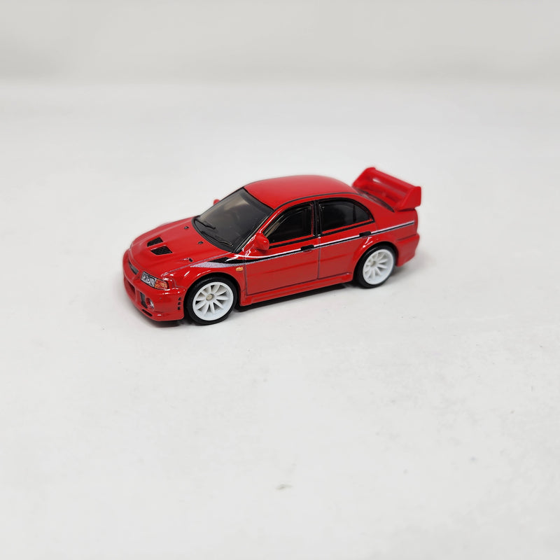 Mitsubishi Lancer Evolution VI * RED * 1:64 scale Loose Diecast Hot Wheels Boulevard