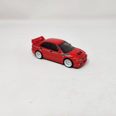 Mitsubishi Lancer Evolution VI * RED * 1:64 scale Loose Diecast Hot Wheels Boulevard