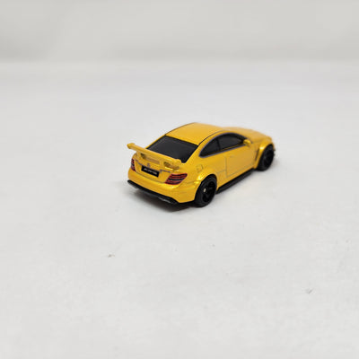 '12 Mercedes-Benz C 63 AMG Coupe * Yellow * 1:64 scale Loose Diecast Hot Wheels Boulevard