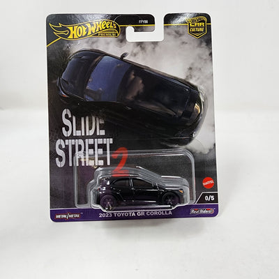 2023 Toyota GR Corolla * Black CHASE * 2024 Hot Wheels Car Culture Slide Street 2