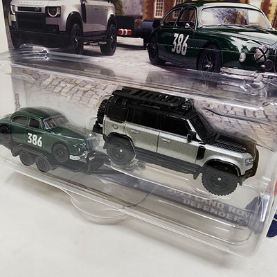 2023 Land Rover Defender 110 & Jaguar MK1 * 2024 Hot Wheels Team Transport Case E