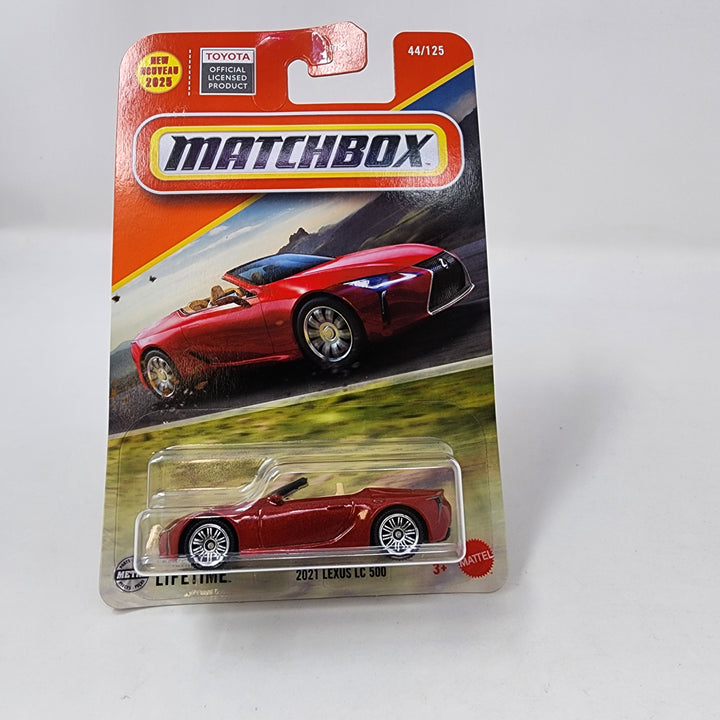 2021 Lexus LC 500 #44 * RED * 2025 Matchbox Basic Case B