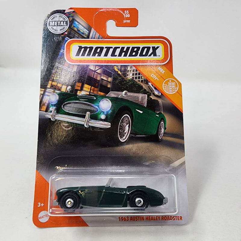 1963 Austin Healey Roadster * Green * Matchbox Basic Mainline