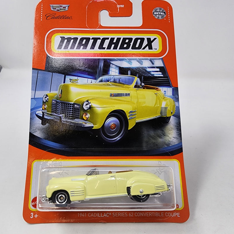 1941 Cadillac Series 62 Coupe * Yellow * Matchbox Basic Mainline