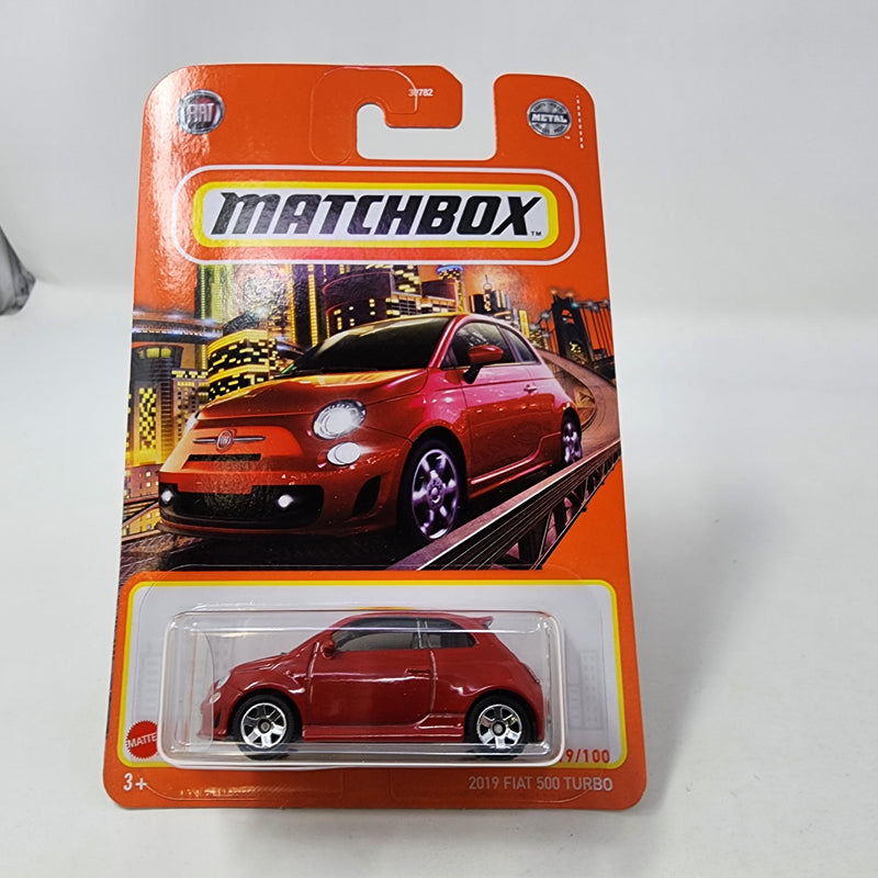 2019 Fiat 500 Turbo * RED * Matchbox Basic Mainline
