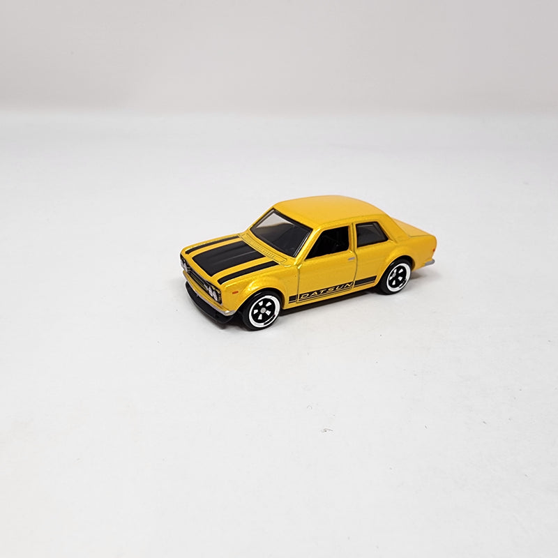 1971 Datsun 510 * Yellow * Hot Wheels 1:64 scale Loose Diecast Model