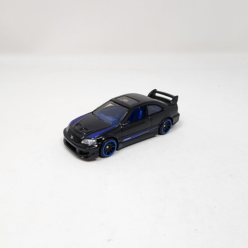 Honda Civic SI * BLACK * Hot Wheels 1:64 scale Loose Diecast Model