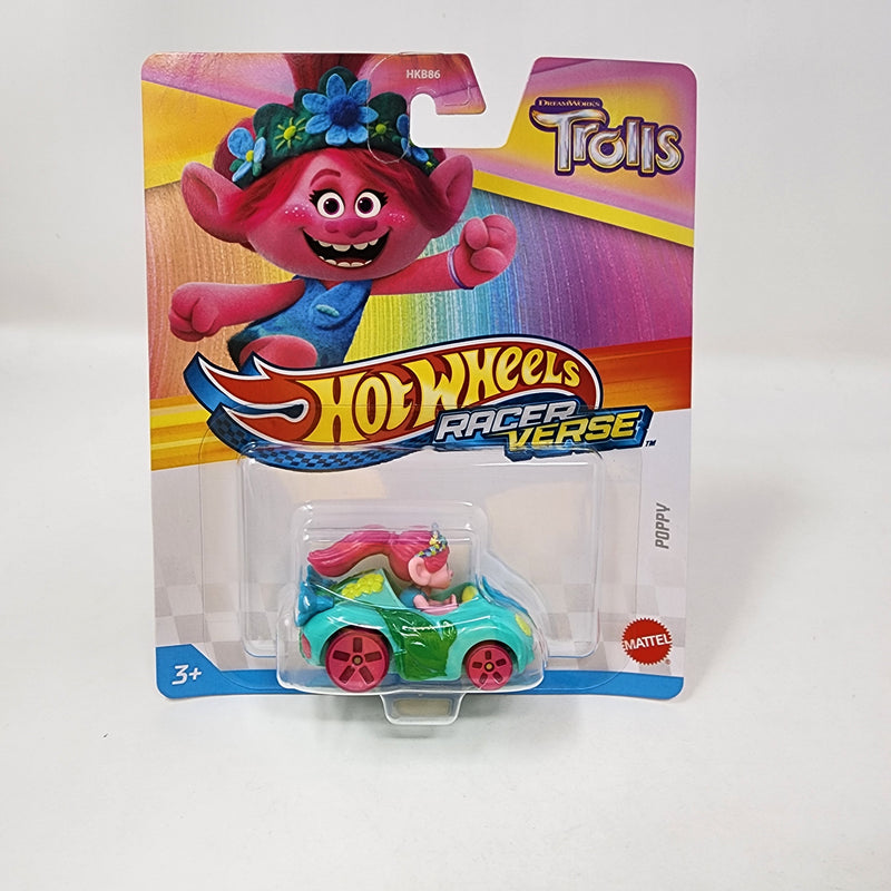 Poppy Trolls * 2025 Hot Wheels Racer Verse Case A  * NEW Card Back