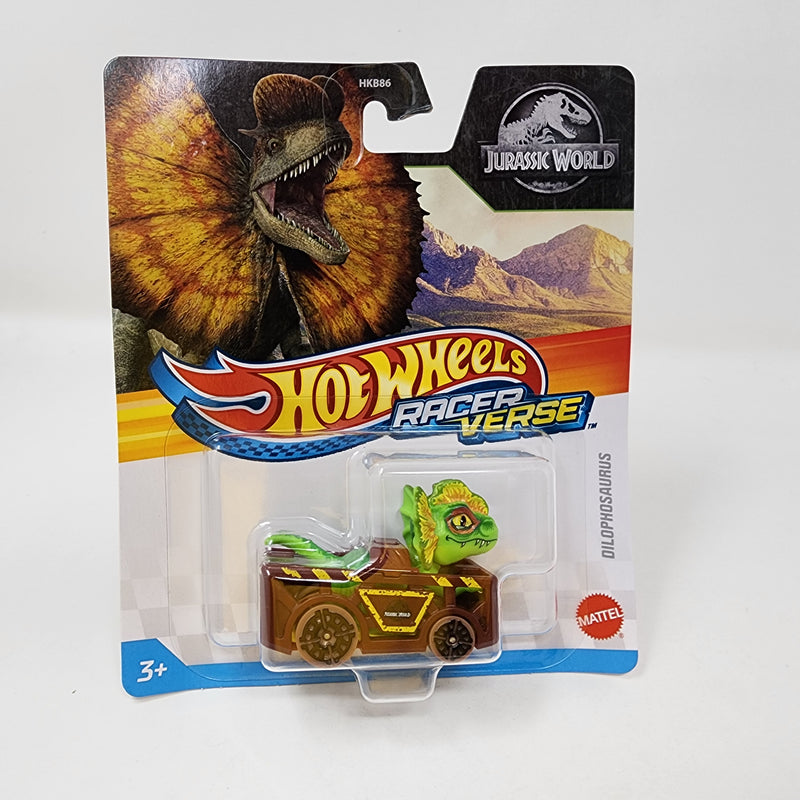 Jurassic World DILOPHOSAURUS * 2025 Hot Wheels Racer Verse Case A