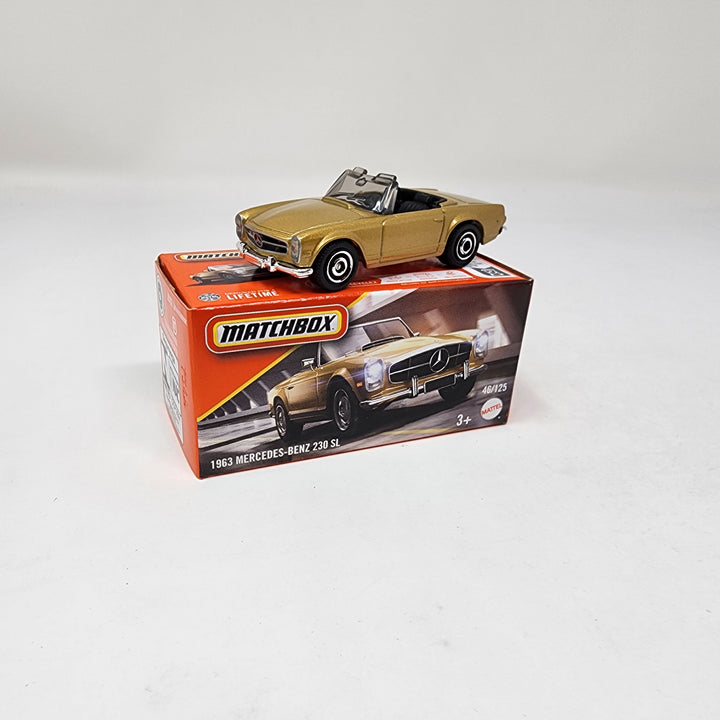 1963 Mercedes-Benz 230 SL #46 * GOLD * 2025 Matchbox Power Grabs