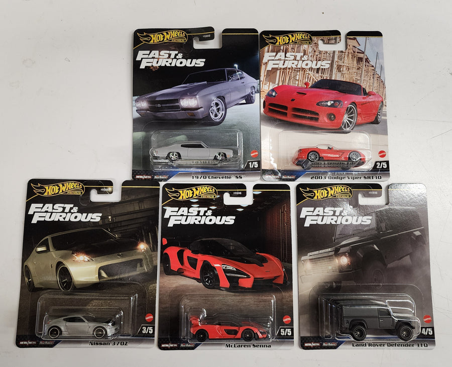 HOT WHEELS PREMIUM FAST AND FURIOUS ORIGINAL FAST COMPLETE SET/5 FROM outlets 2017