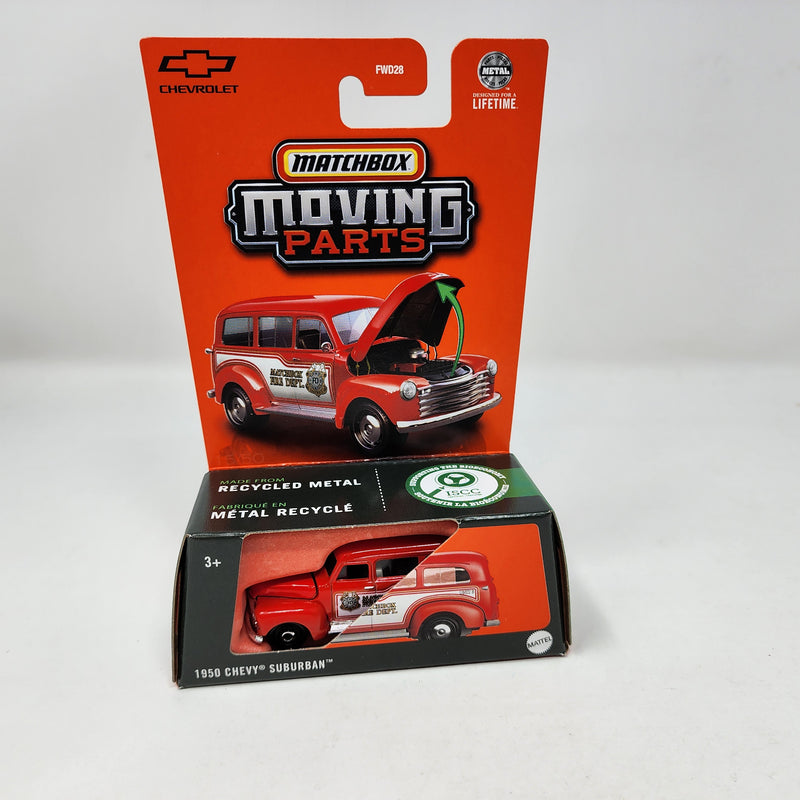 1950 Chevy Suburban * RED * 2025 Matchbox Moving Parts Case A