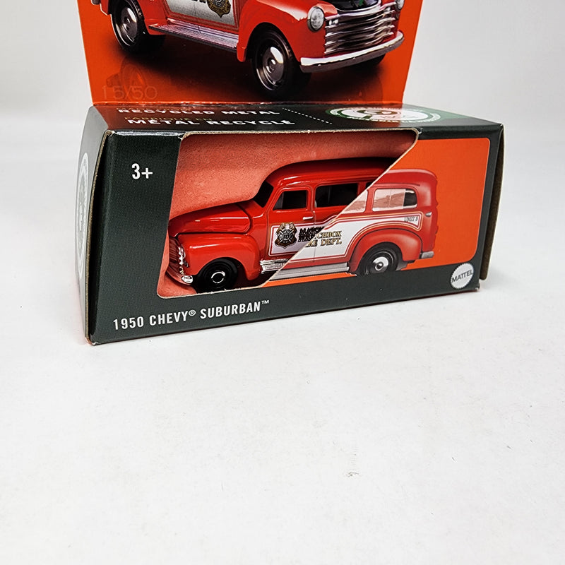 1950 Chevy Suburban * RED * 2025 Matchbox Moving Parts Case A