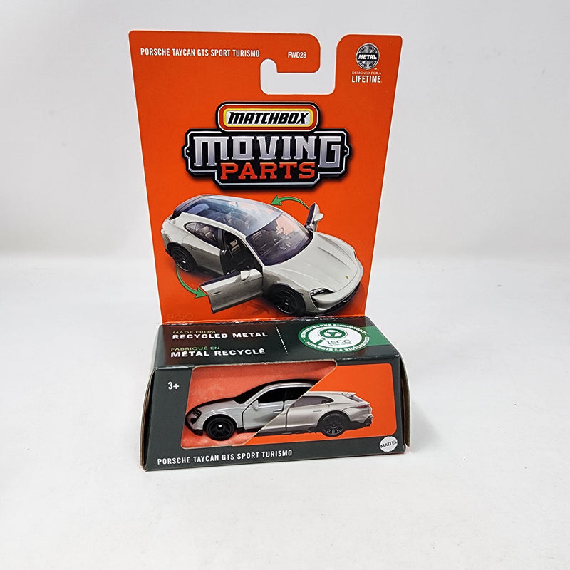 Porsche Taycan GTS Sport Turismo * White * 2025 Matchbox Moving Parts Case A