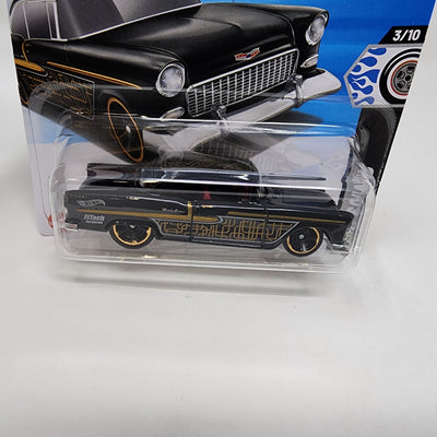 '55 Chevy #45 * Black * 2025 Hot Wheels Short Card Case C