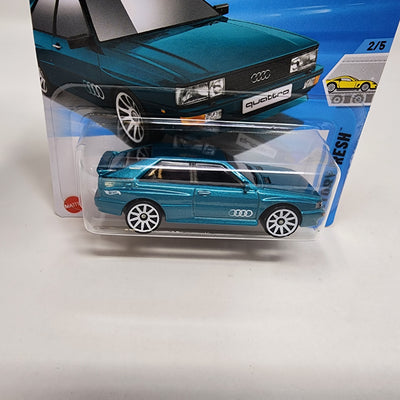 '87 Audi Quattro #16 * Aqua * 2025 Hot Wheels Short Card Case B