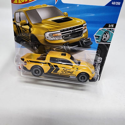 '22 Ford Maverick #49* Yellow * 2025 Hot Wheels Short Card Case B