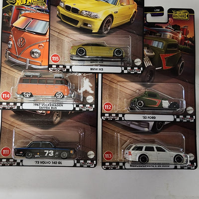 Complete 5 Car Set Case Z * 2024 Hot Wheels Boulevard w/ Samba, BMW, AMG