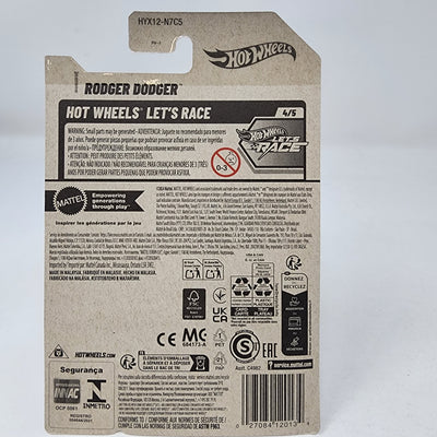 Rodger Dodger #67 * WHITE * 2025 Hot Wheels Case C * LONG Card