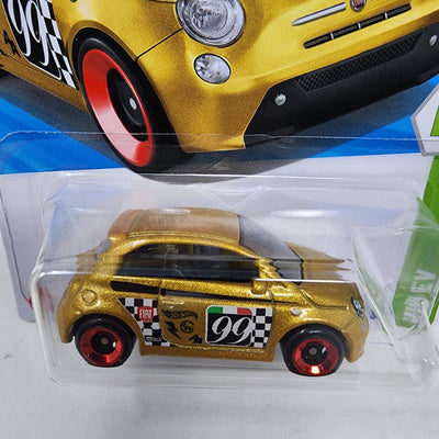 Fiat 500e #33 * Gold * 2025 Hot Wheels Case C * LONG CARD