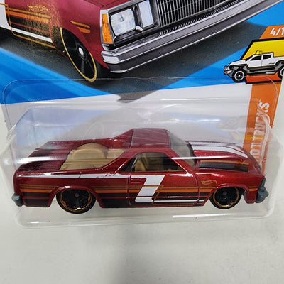 '80 El Camino #43 * Red * 2025 Hot Wheels Case B * LONG Card