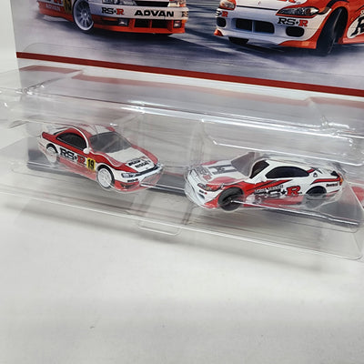 2-Pack * Nissan 240SX S14 & Nissan Silvia S15 * 2024 Hot Wheels 1:64 Scale Case N