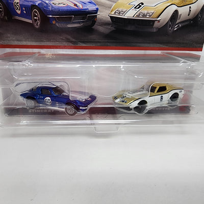 2-Pack * Corvette Stingray & '69 Copo Corvette * 2024 Hot Wheels 1:64 Scale Case N