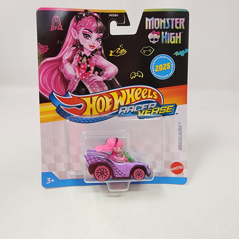 Draculaura Monster High * 2025 Hot Wheels Racer Verse Case B