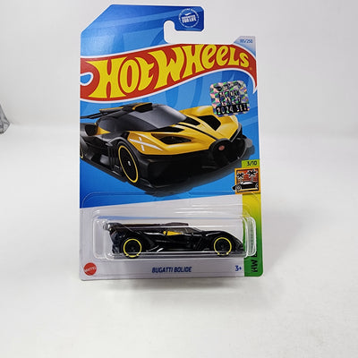 Bugatti Bolide #185 * YELLOW/Black * 2024 Hot Wheels Basic w/ Factory Holo