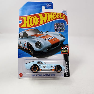 Shelby Cobra Daytona Coupe #122 * Light Blue Gulf * 2024 Hot Wheels Basic w/ Factory Holo