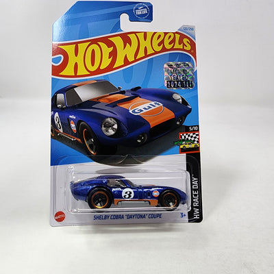 Shelby Cobra Daytona Coupe #122 * DARK Blue Gulf * 2024 Hot Wheels Basic w/ Factory Holo