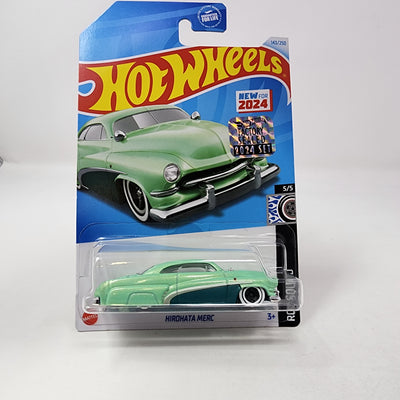 Hirohata Merc #143 * Light Green * 2024 Hot Wheels Basic w/ Factory Holo