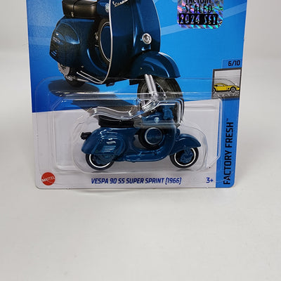 1966 Vespa 90 SS Super Sprint #71 * Blue * 2024 Hot Wheels Basic w/ Factory Holo