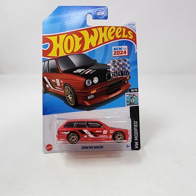 BMW M3 Wagon #138 * RED * 2024 Hot Wheels Basic w/ Factory Holo