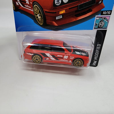 BMW M3 Wagon #138 * RED * 2024 Hot Wheels Basic w/ Factory Holo