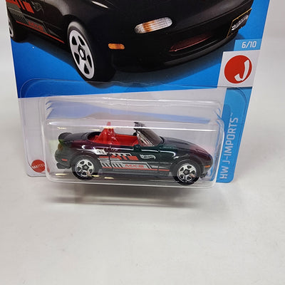 '91 Mazda MX-5 Miata #120 * BLACK * 2024 Hot Wheels Basic w/ Factory Holo