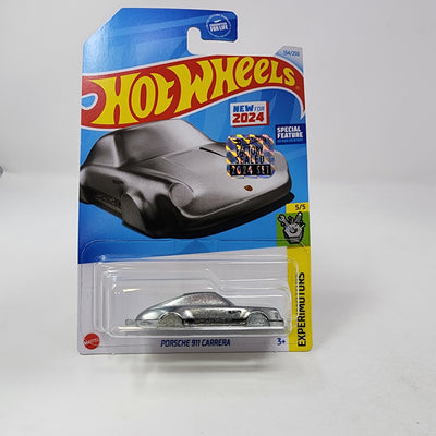 Porsche 911 Carrera #134 * Silver * 2024 Hot Wheels Basic w/ Factory Holo