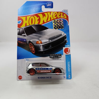 '92 Honda Civic EG #95 * Zamac * 2024 Hot Wheels Basic w/ Factory Holo