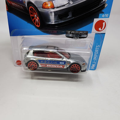 '92 Honda Civic EG #95 * Zamac * 2024 Hot Wheels Basic w/ Factory Holo