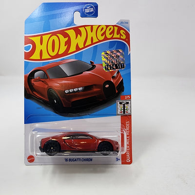 '16 Bugatti Chiron #201 * RED * 2024 Hot Wheels Basic w/ Factory Holo