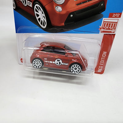 Fiat 500e #22 * Red Edition Target * 2024 Hot Wheels Basic w/ Factory Holo