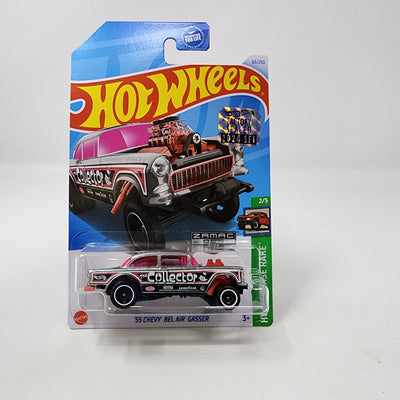 '55 Chevy Bel Air Gasser #63 * Zamac * 2024 Hot Wheels Basic w/ Factory Holo