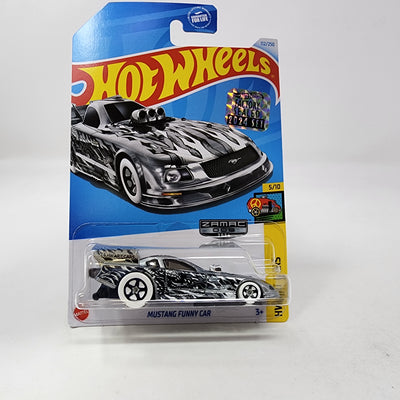 Mustang Funny Car #112 * Zamac * 2024 Hot Wheels Basic w/ Factory Holo