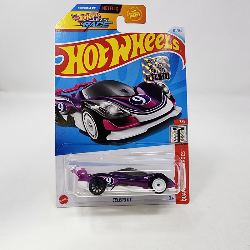 Celero GT * Super Treasure Hunt * 2024 Hot Wheels Basic w/ Factory Holo