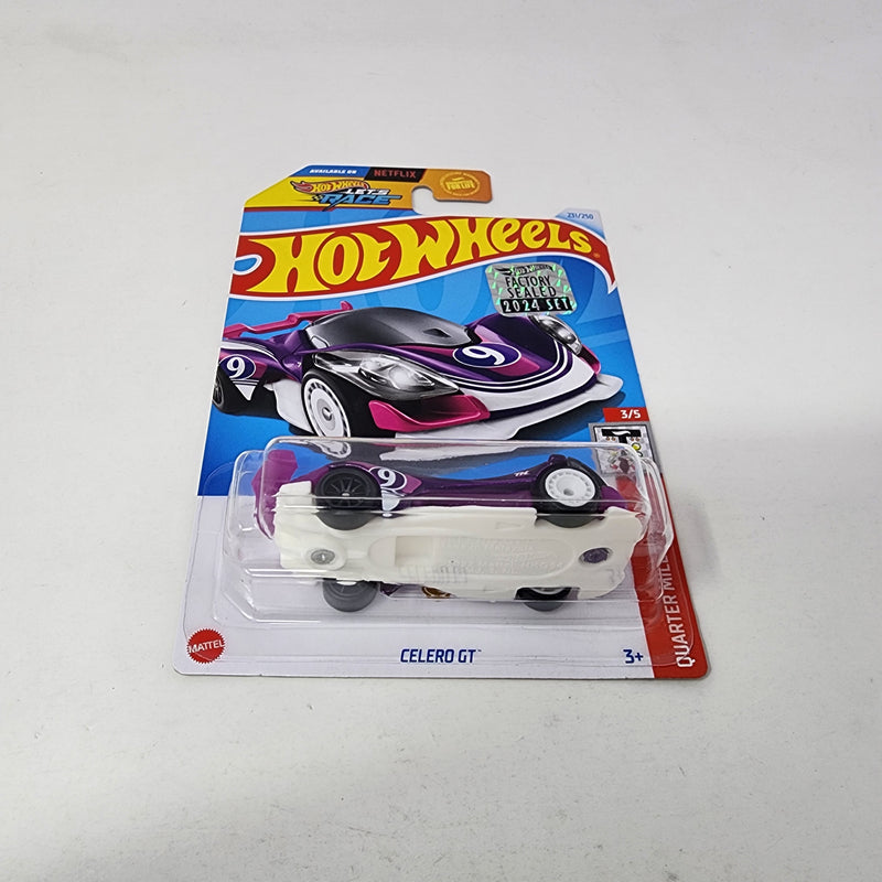 Celero GT * Super Treasure Hunt * 2024 Hot Wheels Basic w/ Factory Holo