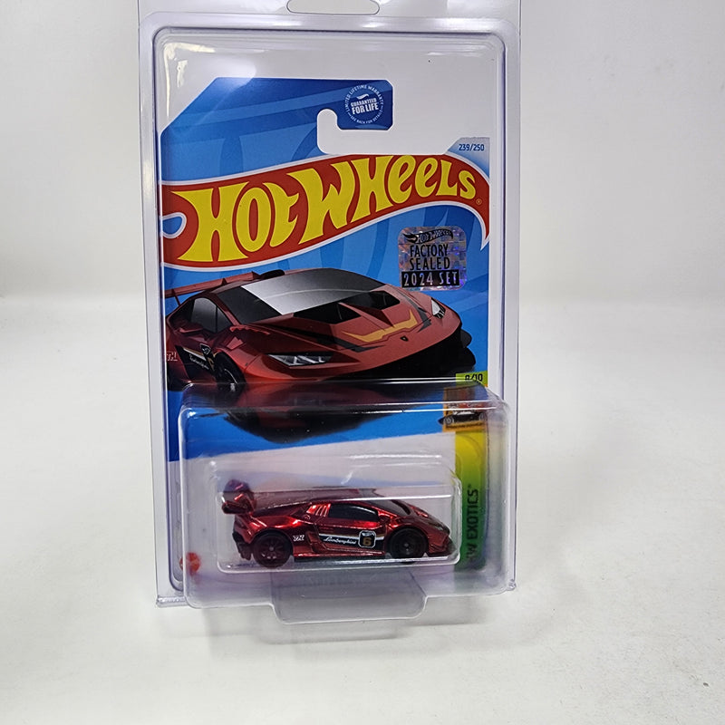 Lamborghini Huracan LP Trofeo * Super Treasure Hunt * 2024 Hot Wheels Basic w/ Factory Holo